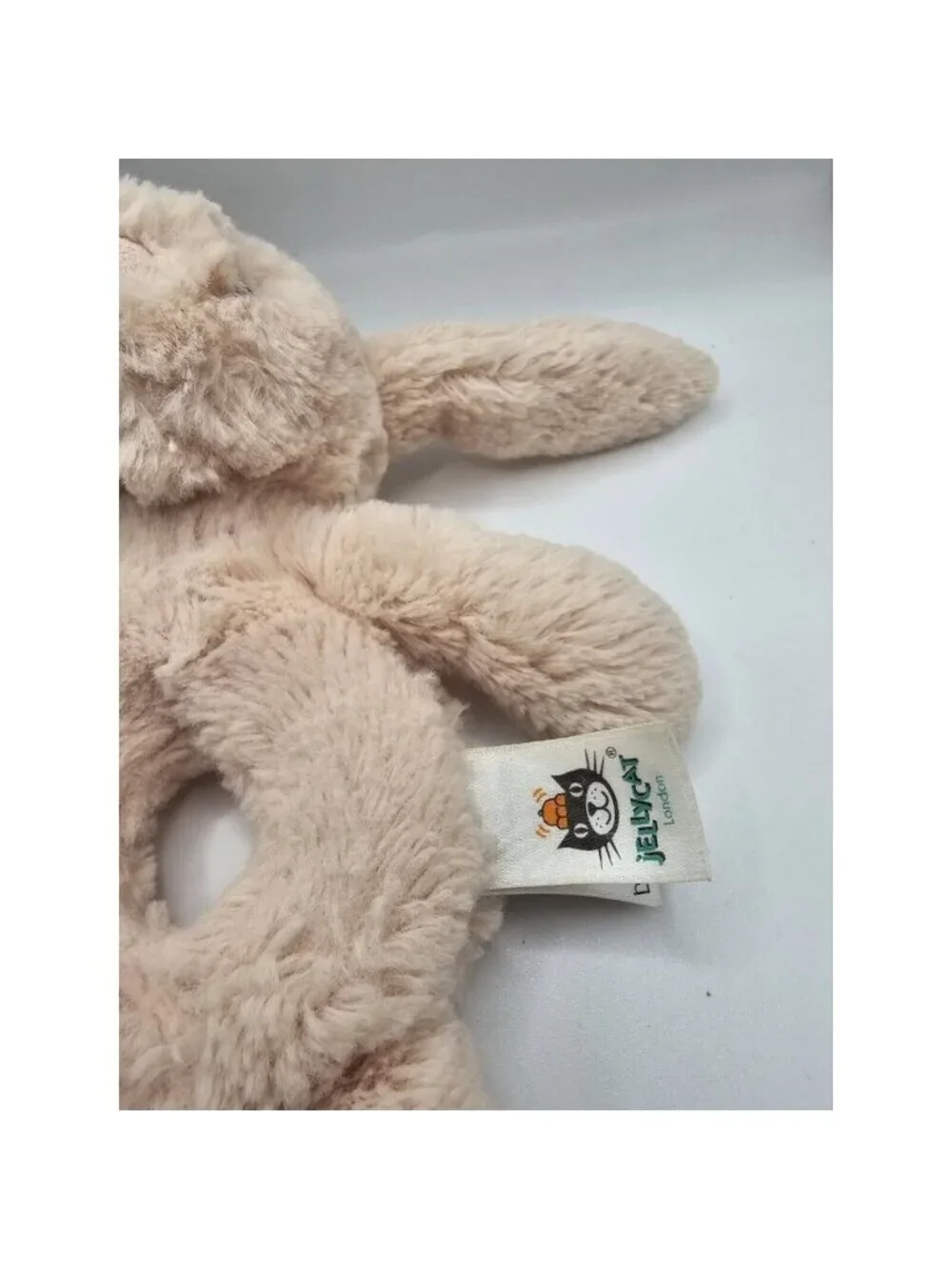 Jellycat Bashful Blush Bunny Ring Rattle Rabbit Plush Grabber Soft Baby Toy